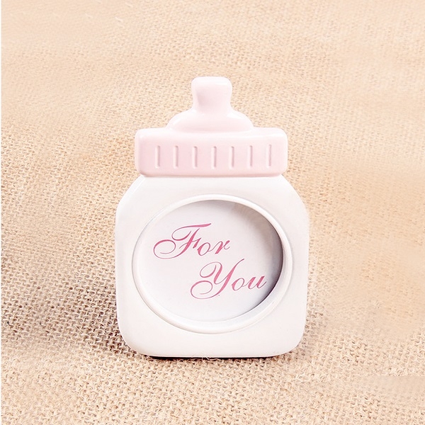 Baby Bottle Shape Plastic Photo Frame Square Photo Frame Decoration Home Decor
