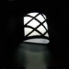 Solar Powered LED Wall Light Outdoor Waterproof Energy Saving Street Garden Lamp, White Light, Warm White