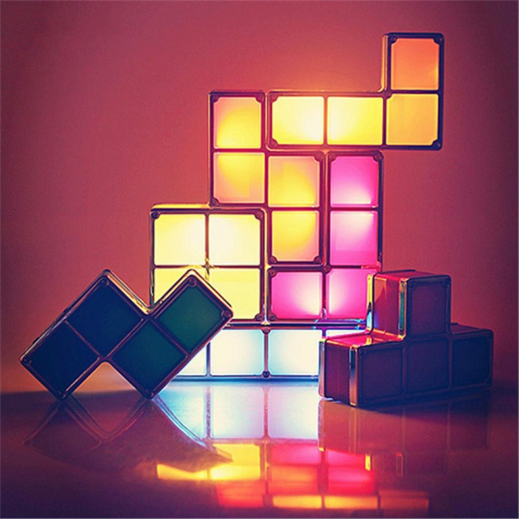 Children DIY Intelligence Development Toy Creative Table Lamp LED Lighting Atmosphere Light