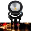 10W Swimming Pool Underwater Fountain Spotlight Timed Fish Tank Underwater Spotlight DC 12V, Warm White Light, White Light
