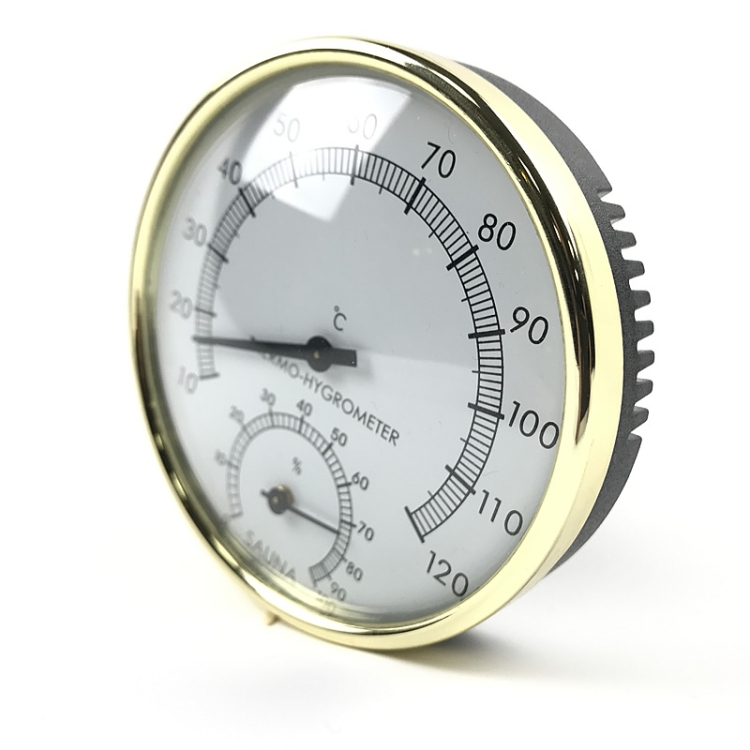 Stainless Steel Steam Room Bath Sauna Indoor Thermometer Hygrometer