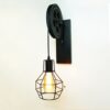 40W Grenade Retro Wrought Iron Pulley Lifting Wall Lamp Corridor Aisle Porch Wall Lamp