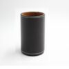 Faux Leather Leather Penholder Desk Supplies Organizer