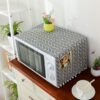 Cotton Linen Universal Microwave Oven Dustproof Storage Cover, 30x90cm