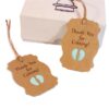 50pcs / Set Thank You For Coming Kraft Paper Baby Shower Birthday Party Lable