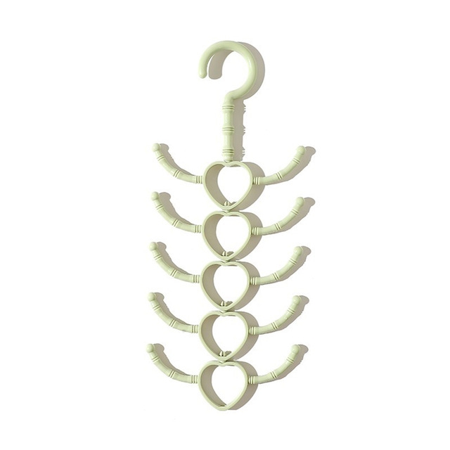 Rotatable Tie Scarf Rack 10 Hooks Hanger Wardrobe Storage Hanger