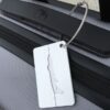 Brush Aluminum Luggage Tag Luggage Boarding Pass Check Tag