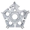 23 In 1 Five-Pointed Snowflake Wrench Combination Tool Mini EDC Portable Household Key Pendant