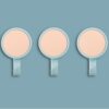 3pcs/pack Rotatable Wall-mounted Kitchen Hook Suction Cup without Trace Pasting Door Load-bearing Punch-Free Sticky Hook, Dark Blue + Yellow, Light Pink + Light Blue, Light Blue + Dark Blue, Light Pink + Yellow