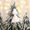 5 PCS Christmas Ornaments Christmas Tree Small Pendant Fireplace Window Ornaments, Santa Claus, Snowman, Elk, Angel