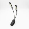 Portable Dual Flexible Arms COB LED Clip Camping Light Reading Desk Laptop Music Stand Lamp, 2