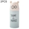 2 PCS Cartoon Protable Travel Home Bathroom Toothbrush Case Storage Box Mouth Cup