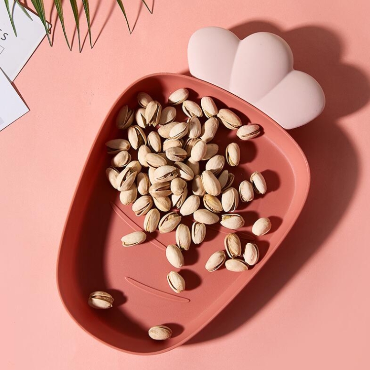 Home Fruit Radish Shaped Plastic Fruit Plate Snack Plate Dried Fruit Plate