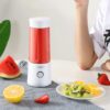 MEILING ML-88 Portable Electric USB Rechargeable Juicer Vegetable Fruit Squeezers Juicer, White, Pink