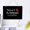 Double-Sided Lanyard Wooden Small Blackboard Home Decoration Message Simple Listing, Square 30x21cm, Wavy Square 25.5x20cm, Cloud Shape 30x22cm, Geometry 24.5x20cm