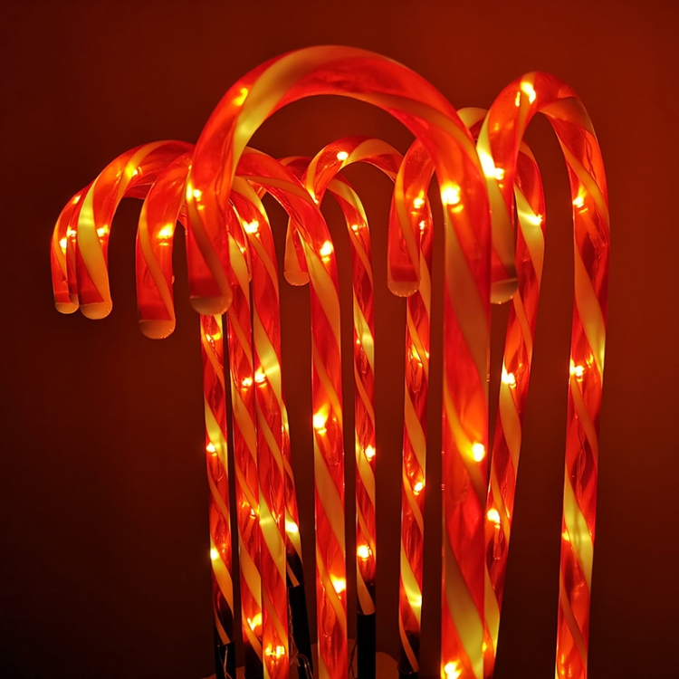 10 in 1 Christmas Cane Lights Holiday Indoor Garden Decoration Lights, US Plug, EU Plug, UK Plug, AU Plug