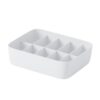Underwear Storage Box Drawer Storage Socks Organizer, 10 Cells（Without Cover）