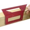 Woodworking T-Shaped Marking Gauge Multi-Function Square Aluminum Alloy Scribe, Dark Blue, Red