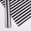 Two-Color Stripes Flower Wrapping Paper Waterproof Gift Wrapping Paper, Black, Wine Red, Red, Pink, Silver Gray
