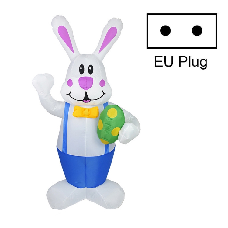 HC-FHJ-12002 Easter Decoration Cartoon Inflatable Model 1.9m Inflatable Rabbit Holiday Venue Layout, EU Plug, US Plug, UK Plug, AU Plug