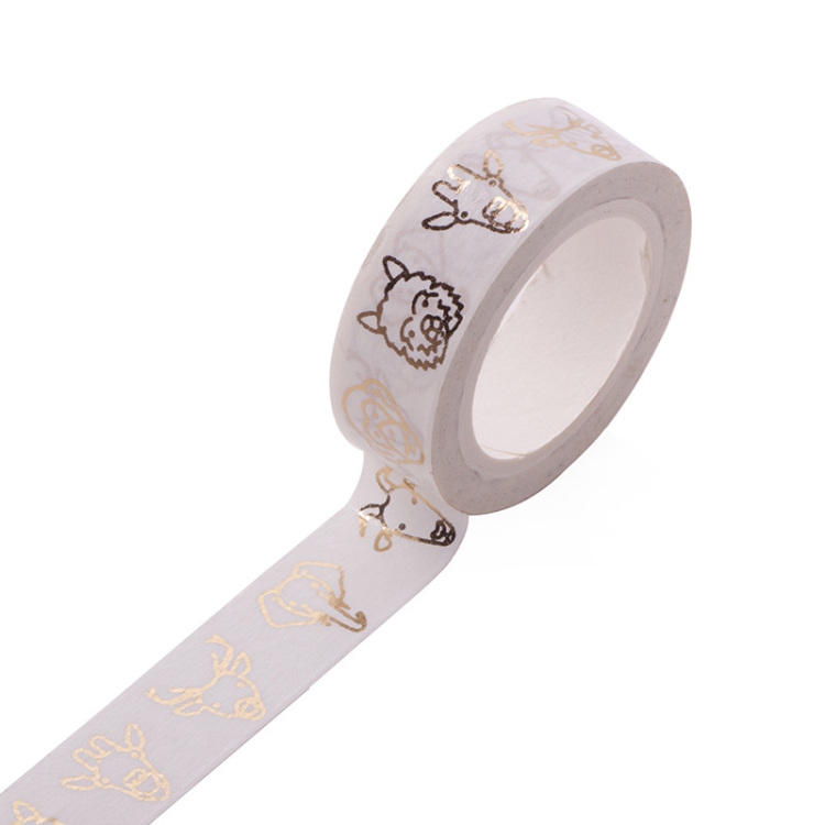 Bronzing Paper Tape Decorative Album Paper Hand Torn Stickers, Q-32, Q-33, Q-34, Q-35, Q-36, Q-37