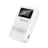 K6-W Bluetooth 5.0 Receiver Transmitter 2 in 1 Adapter Computer Speaker Car FM (White)