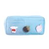Large-Capacity Cartoon Stationery Box Canvas Simple Hand Account Pen Bag Small Fresh Student Storage Bag, Goddess Purple, Clear Blue, Matcha Green, Fairy Pink