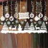 Christmas Decoration Window Stickers Wall Stickers Shopping Mall Supermarket Window Decoration, White 813, White 814, White 815, White 818, Color A30, Color A31, Color A51, Color A52, Color A53, White A57, White A58