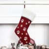 Christmas Sock Decoration Pendant Children Gift Candy Bag, Red, Green