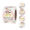 Roll Floral Thank You Stickers Wedding Party Decoration Stickers, 3.8cm / 1.5 Inch