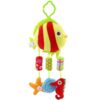 Cute Animal Wind Chimes Baby Toy 0-1 Year Old Bed Hanging Grip Baby Bed Bell, Goldfish, Yellow Owl, Elephant, Purple Owl