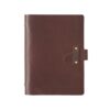 A5 Cowhide Retro Loose-Leaf Notebook Diary Office Business Simple Notepad Crazy Horse Leather Handbook, Brown, Ink Green, Blue, Black, Coffee, Wine Red, Purple