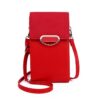 8521 PU Leather Ladies Shoulder Diagonal Bag Large Capacity Mobile Phone Bag, Yellow, Red, Black, Pink