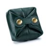 CLD-9955 Soft Leather Mini Coin Purse Lipstick Storage Bag, Black, Ink Green, Pink, Red, Elephant Ash