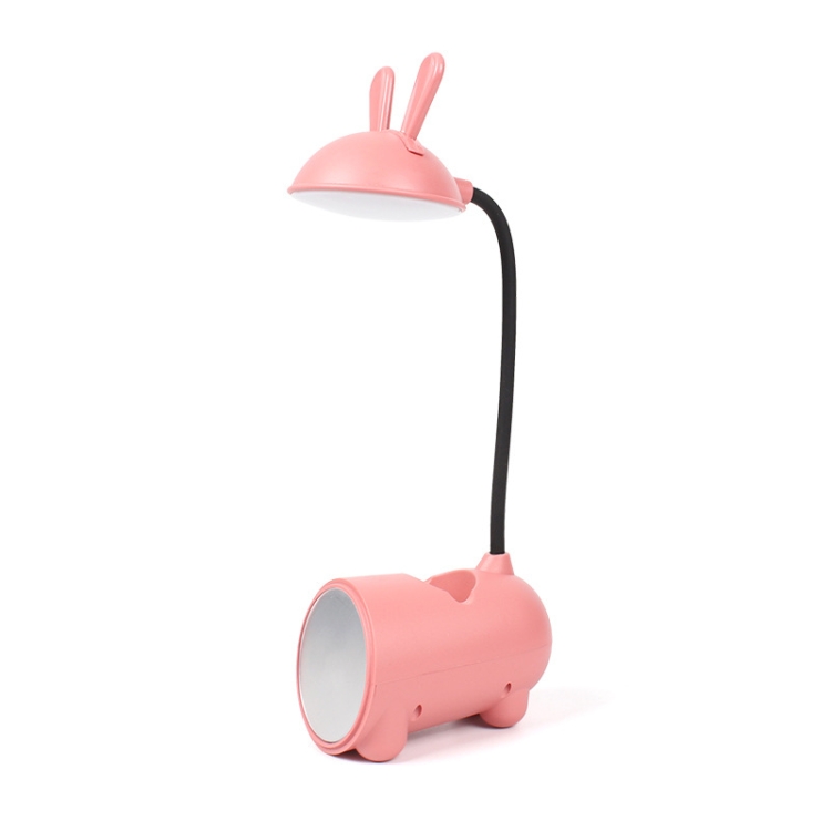 FY003T Small Rabbit USB Charging Desk Lamp with Pen Holder, Pink, Green, Dark Blue