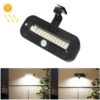 12 LED Solar Outdoor Waterproof Body Sensor Wall Light, Black Shell-White Light, White Shell-White Light