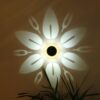 Solar Outdoor Flower Pattern Wall Light Garden Landscape