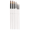 Zhuting Nylon Wool Stick Gouache Brush Set, 6 PCS/Set Pointed, 6 PCS/Set Flat Head, 6PCS/Set Tongue Peak, 6PCS/Set Perseveral Peak