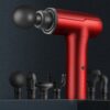 BG-128 6-speed Mini Convenient Massage Gun With 6 Massage Heads,CN Plug, Red, Green, Gray, Back