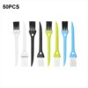 50 PCS Razor Brush Crevice Cleaning Brush Groove Brush Mini Small Brush