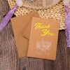 10 PCS Retro Hollow Kraft Blessing Card with Envelope, Thank You, Love You, Happy Christmas, Special for You, Happy Birthday, Wish You all the Best, A Beautiful Day, Beautiful Life, Flying Dream