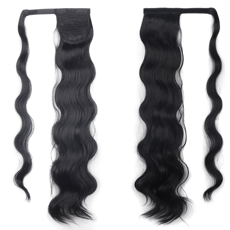 MST08 Adhesive Tie-On Wigs Ponytail Fluffy Long Curly Wigs High-Ponytail, 1B, 1BH613, 2, 8, 18, 27H613, 27M613, 88