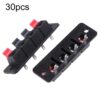 30pcs WP4-4 4-Position Spring Wiring Speaker Clip Aging Test Column