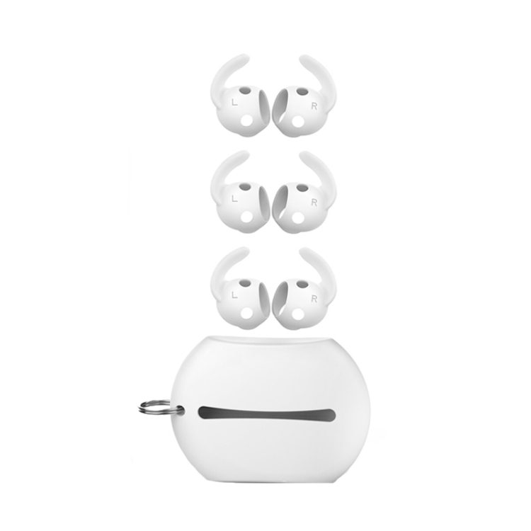 For Beats Studio Buds AhaStyle PT172 Earphone Silicone Ear Caps, Style:, Earcap x 3+Case (White), Earcap x 3+Case (Red), Earcap x 3+Case (Black), Earcap (White), Earcap (Black), Earcap (Red)