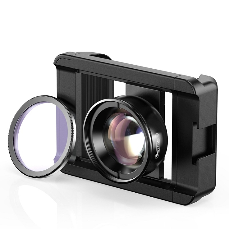 APEXEL CM-HB100CPL HB100mm HD External Macro Mobile Phone Lens with CPL, CM-HB100CPL