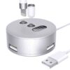 For Apple Pencil 1 3 USB Port Charging Aluminum Base, A48-2 Silver