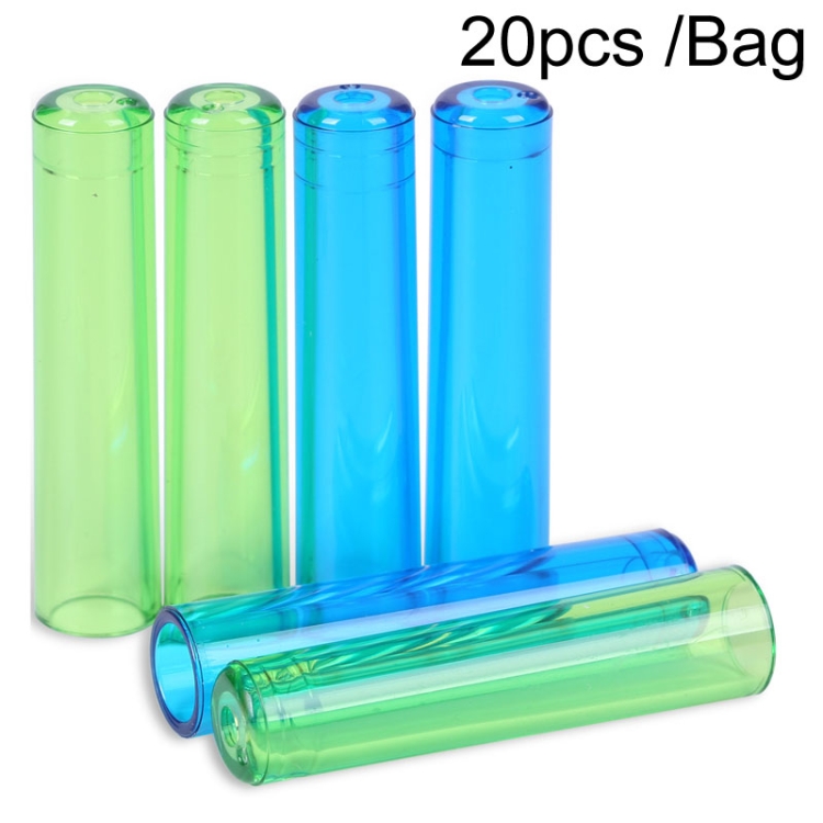 20pcs /Bag Transparent Pen Caps Pencil Sleeves Protective Pencil Tip Cap