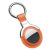 SULADA Leather Protective Cover Case with Switchable Keychain Ring For AirTag