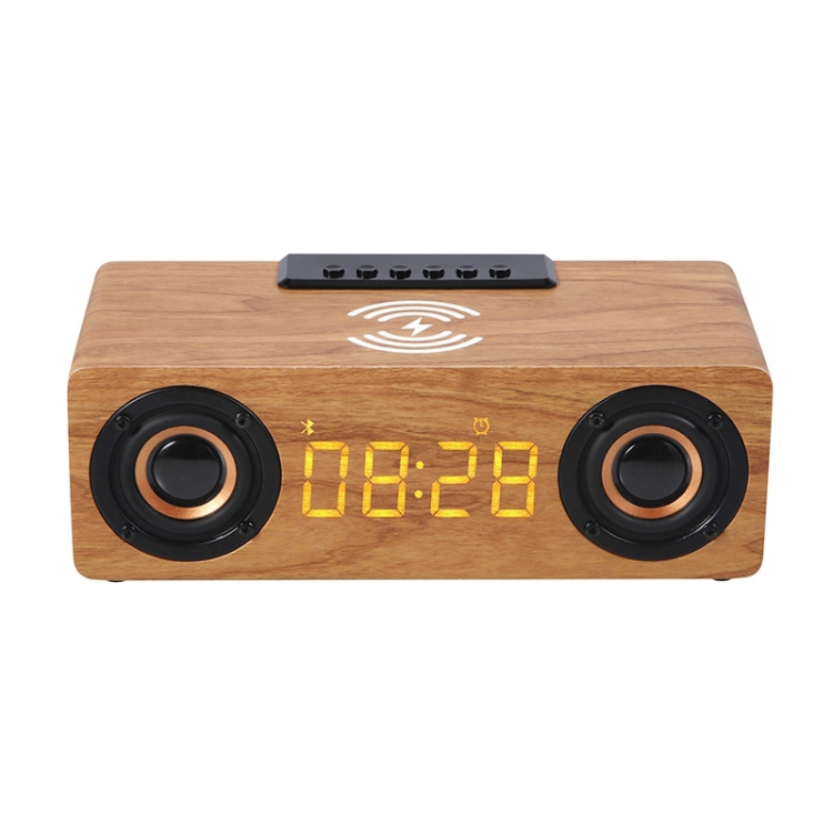 K1 Multifunctional Desktop Wooden Bluetooth Speaker Wireless Loudspeaker