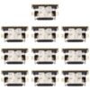 10 PCS Charging Port Connector, For Huawei Nova 7 5G/Honor 30, For Huawei Nova 8 Pro 5G/Honor V40 5G, For Xiaomi Pad 5/Pad 5 Pro/Redmi Note 11E Pro, For Xiaomi Redmi 10C/Redmi 10 India/Redmi Note 11E/Redmi Note 11S...